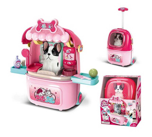 Валіза 008-980-1 (9) “Грумінг салон”, тваринка, аксесуари, полички, в коробці – в наличии! Купите сейчас у KAZKOVA