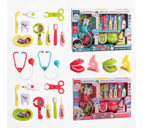 Набір лікаря LY 5010 (48) 2 види, 13 елементів, муляжі зубів, інструменти, в коробці – в наличии! Купите сейчас у KAZKOVA