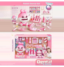 Набір лікаря 6696 (10) пісні, звуки, демонстраційна модель щелепи, шприц, термометр, окуляри, чашка, пігулки, в коробці