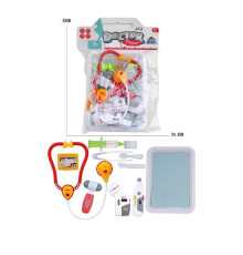 Набір лікаря 5507-5 (120/2) стетоскоп, шприц, молоточок, щипці, пластир, ложка, лоток для інструментів, в пакеті