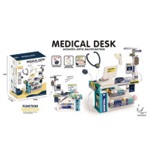 Набір лікаря 930 (18) на батарейках, звук, підсвічування, стетоскоп, термометр, монітор, інструменти, аксесуари, в коробці