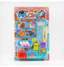 Набір ветеринара 666-51 (72/2) 1 вид, 4 улюбленці, аксесуари, на листі