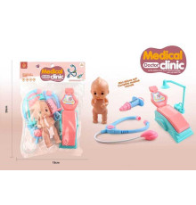 Набір лікаря 133-12 (288/2) пупс, аксесуари, у пакеті