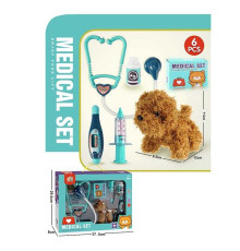 Набір ветеринара 832-195 (36/2) собачка, висота 15 см, в коробці