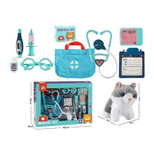Набір лікаря 832-203 (24/2) котик, аксесуари, сумка, окуляри, в коробці