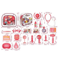 Набір лікаря 8828 A-1 (24) стетоскоп, медичне приладдя, муляжі ліків, окуляри, в слюді