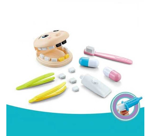 Набір стоматолога QY 853 (48/2) 11 елементів, пацієнт, знімні зуби, щітка, у пакеті – в наличии! Купите сейчас у KAZKOVA