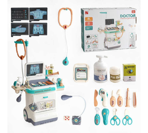 Набір лікаря 660-89 (12) "Рентген-кабінет", 26 аксесуарів, підсвічування, звуки, у коробці – в наличии! Купите сейчас у KAZKOVA