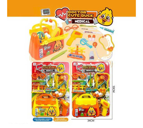 Набір лікаря 398-28 (48/2) 2 види, кейс, стетоскоп, окуляри, ваги, шприц, пінцет, термометр, пігулки, аксесуари, на листі – в наличии! Купите сейчас у KAZKOVA