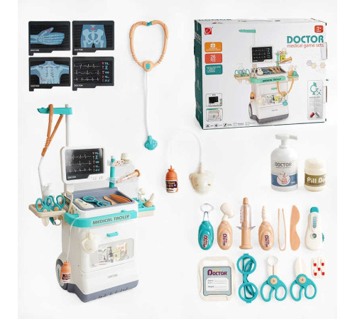Набір лікаря 660-90 (12) 26 предметів, "Рентген-кабінет", світло, звук, у коробці – в наличии! Купите сейчас у KAZKOVA