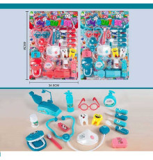 Набір лікаря 706-21 (66) 2 види, стоматологічний кабінет, стетоскоп, щелепа, на листі