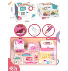 Набір лікаря XF 5-4 A (80/2) "Doctor Medical", 27 елеметів, колір рожевий, у коробці