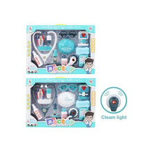 Набір лікаря SD 169-283 A (48/2) 2 види, 11 елементів, стетоскоп, звук, підсвічування, в коробці