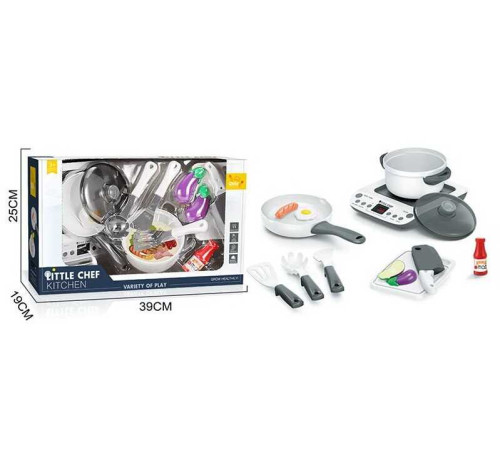 Плитка з посудкою BC 9005 (16/2) 13 елементів, підсвічування, звуки, продукти на липучках, у коробці – в наличии! Купите сейчас у KAZKOVA