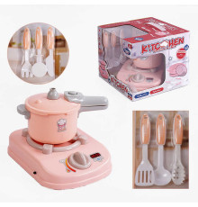 Набір посуду 096-10 Штрихкод=00209 (24/2) 8 елементів, електрична плита, звук, підсвічування, парогенератор, озвучування китайською мовою, в коробці