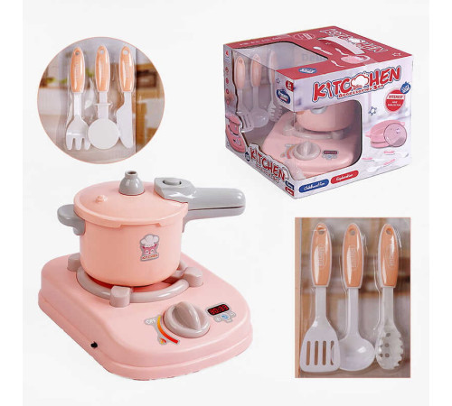 Набір посуду 096-10 Штрихкод=00209 (24/2) 8 елементів, електрична плита, звук, підсвічування, парогенератор, озвучування китайською мовою, в коробці