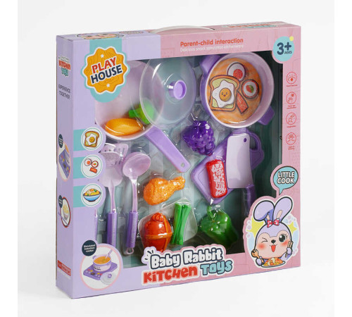 Набір посуду HY 22-4 (24) 17 елементів, продукти, в коробці