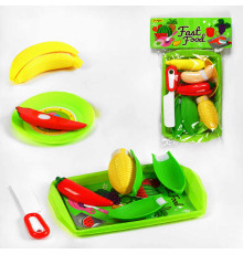 Набір овочів M 116 (360/2) на липучках, таця, ніж, фрукти, тарілка, у пакеті