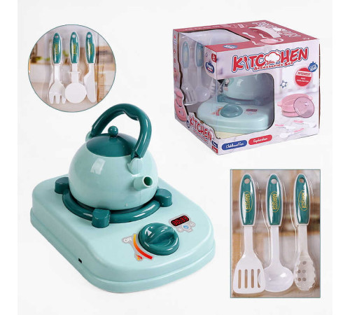 Набір посуду 096-10 Штрихкод=00216 (24/2) 8 елементів, електрична плита, звук, підсвічування, парогенератор, озвучування китайською мовою, в коробці