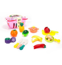 Набір продуктів BC 8010 (64/2) продукти на липучках, посудка, прилади, в кошику