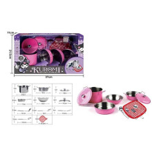 Набір посуду 988 C 53 (36) 11 елементів, металевий, в коробці