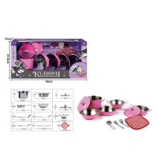 Набір посуду 988 C 54 (36) 12 елементів, металевий, в коробці