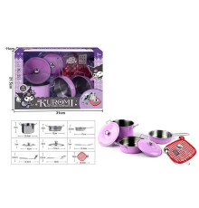 Набір посуду 988 C 55 (48/2) 9 елементів, металевий, в коробці