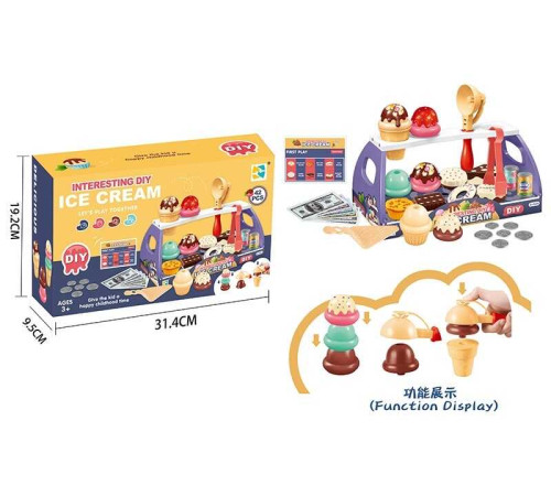 Набір продуктів 699-90 (36) 39 елементів, “DIY-морозиво”, банкноти, в коробці