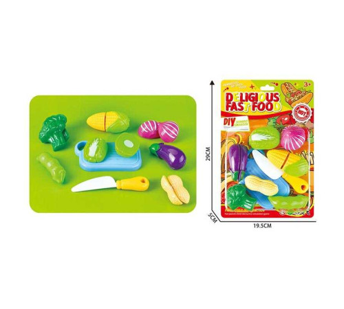 Овочі на липучках 628-23 (120/2) муляжі, начиння, на листі