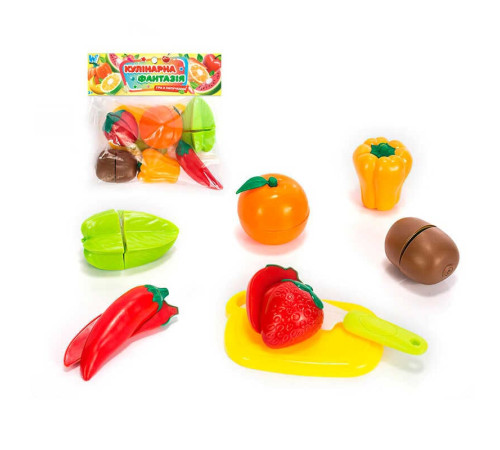 Набір продуктів “Кулінарна фантазія” 557788 (144/2) "WToys", 14 елементів, овочі та фрукти на липучках, дошка для нарізання, ніж, у пакеті – в наличии! Купите сейчас у KAZKOVA Набір продуктів “Кулінарна фантазія” 557788 (144/2) "WToys", 14 елементів, овочі та фрукти на липучках, дошка для нарізання, ніж, у пакеті – в наличии! Купите сейчас у KAZKOVA