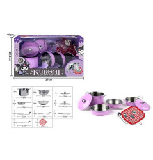 Набір посуду 988 C 56 (36) 11 елементів, металевий, в коробці