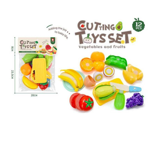 Продукти на липучці 2207 A7 (120/2) тарілка, дошка, ніж, в пакеті