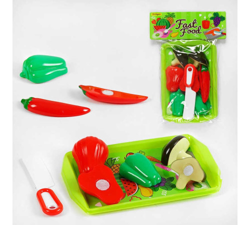 Набір овочів M 103 (360/2) на липучках, таця, ніж, у пакеті