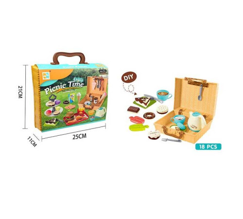 Набір продуктів 699-91 (48/2) 18 елементів, набір для чаювання, десерт, в коробці