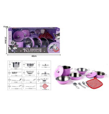 Набір посуду 988 C 57 (36) 12 елементів, металевий, в коробці