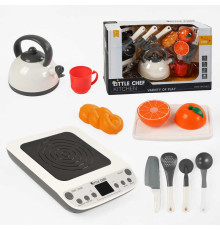 Плитка з посудкою BC 9003 (16/2) 10 елементів, підсвічування, звуки, продукти на липучках, у коробці
