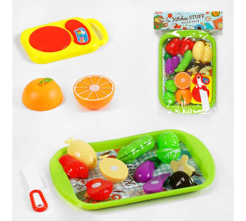 Набір фруктів M 311 (168/2) на липучках, таця, ніж, варильна поверхня, у пакеті