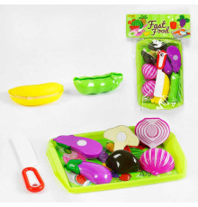 Набір овочів M 112 (360/2) на липучках, таця, ніж, фрукти, у пакеті