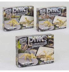 гр Набір для проведення розкопок "Dino Excavation" DEX-01-04,05,06 динозаври укр. (6) "Danko toys", 3 види ВИДАЄТЬСЯ МІКС ВИДІВ