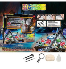 Розкопки 1112 C+ (48) гіпсовий блок, інструменти, збільшувальне скло, пляшечка для води, в коробці