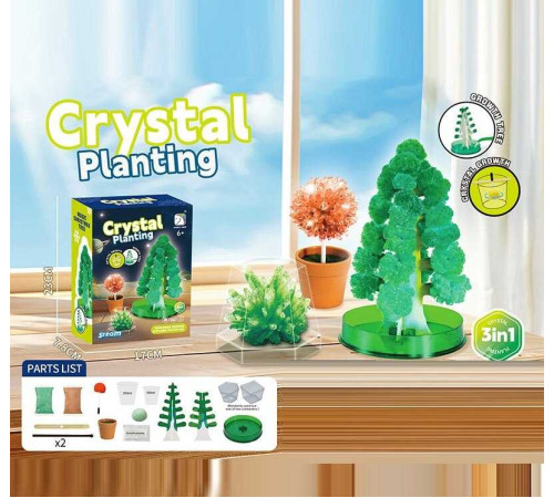 Набір для вирощування кристалів SD 805 (48/2) основи для вирощування дерев, пластикові підставки, набір хімічного розчину, палички для перемішування, мірний стакан, декоративний горщик, інструкція, в коробці – в наличии! Купите сейчас у KAZKOVA