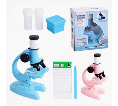 Мікроскоп LZ 8601-1 (36) 2 кольори, підсвічування, збільшувальна лінза, додаткове обладнання, в коробці