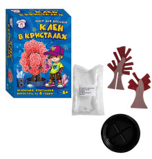 гр Набір для експериментів "Клен в кристалах (червоне)" 10114183У (95) "Ранок", розчин, основа, в коробці