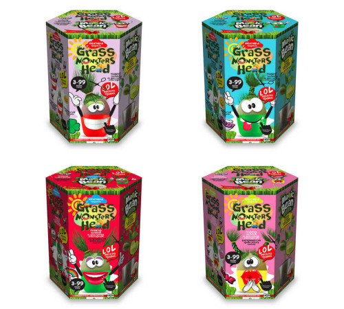гр Набір творчості "Grass monsters head" GMH-01-01U,02U,03U...08U УКР. (8) "Danko Toys" ВИДАЄТЬСЯ МІКС ВИДІВ гр Набір творчості "Grass monsters head" GMH-01-01U,02U,03U...08U УКР. (8) "Danko Toys" ВИДАЄТЬСЯ МІКС ВИДІВ