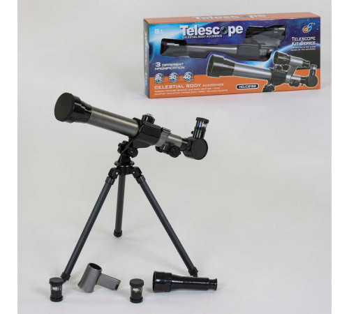 Телескоп дитячий C 2132 (24/2) настільний, 3 ступені збільшення, в коробці
