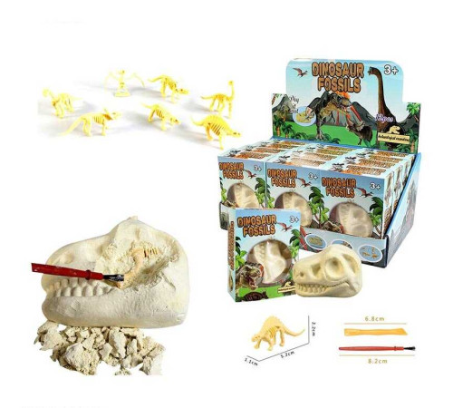 Розкопки AKG 005 (24) гіпсова плита, щіточка та долото, ЦІНА ЗА 12 ШТУК В БЛОЦІ, в коробці