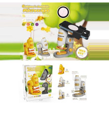 Мікроскоп 1026-53 (36) збільшення у 60х та 180х, підсвічування, тримач для телефону, 4 дослідницьких скла, підставка, ремінець, в коробці