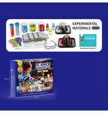 Набір хіміка 4099 A (48) 27 елементів, 3 барвники, колби, мірні склянки, піпетка, ложка, окуляри, в коробці