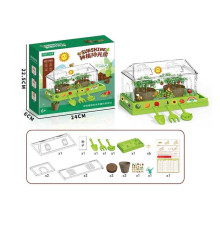 Набір для садівництва HX 301 (48) теплиця, насіння, садові інструменти, ґрунт, горщики, лійка, наліпки, в коробці