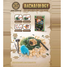 Розкопки 129-57 (48/2) гіпсовий блок, скам’янілості, черепашки, інструменти, в коробці